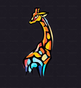 Abstrakte Giraffenflecken